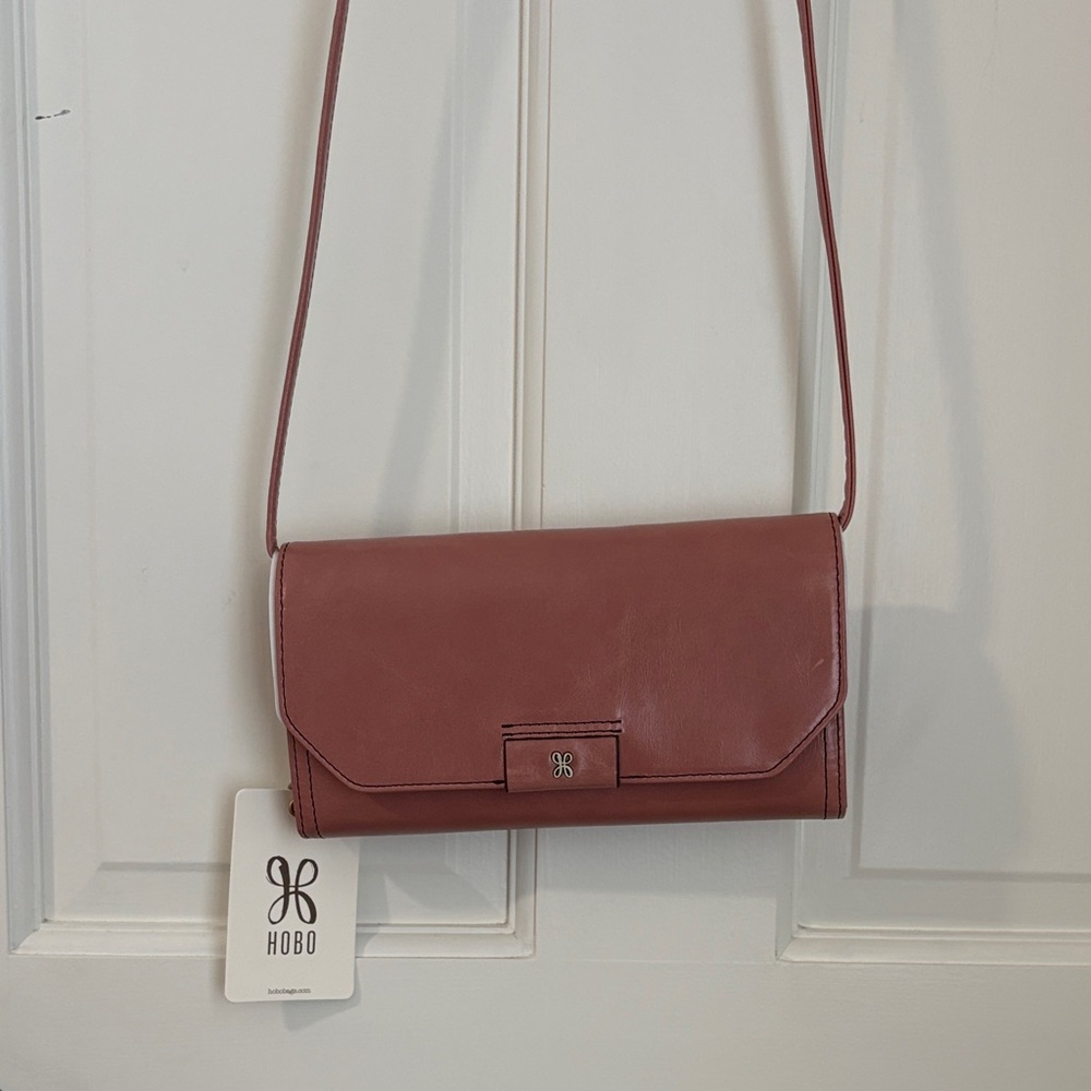 HOBO Dusty Rose Leather Crossbody